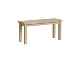 Modern Country Oak Solid Seat Bench